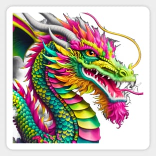 Baby Dragon is in a Renegade Style, with a Bold and Edgy Design Magnet